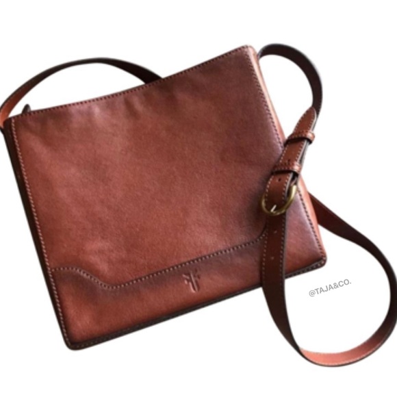 Frye Handbags - ✅SOLD! FRYE Messenger Crossbody Top Zip